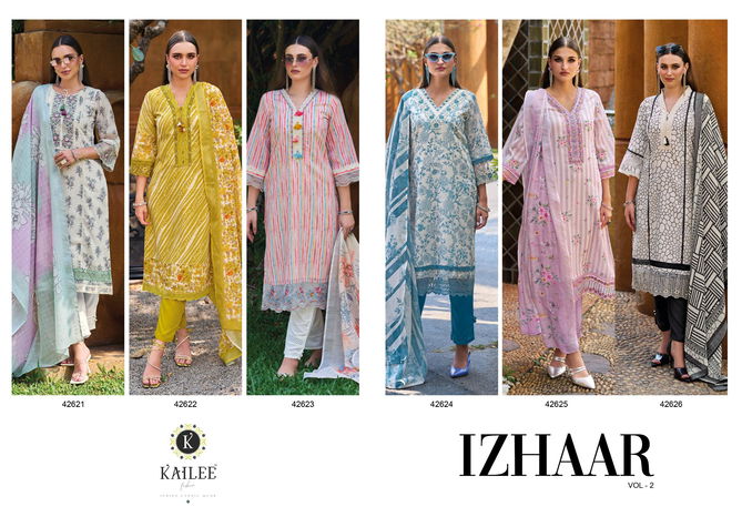 Izhaar Vol 2 By Kailee Designer Pure Linen Readymade Suits Wholesale Shop In Surat
